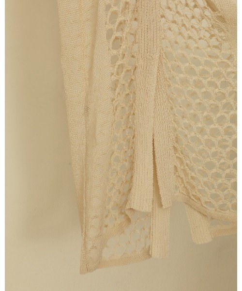 TODAYFUL（トゥデイフル）の「メッシュニットドレス（ワンピース・レディース・オフホワイト/ブラック・36inch/38inch）」の12枚目の写真