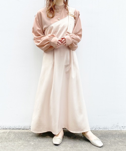 PairPair（ペアペア）の「2WAYアソートジャンスカ（ジャンパースカート・レディース・ライトグリーン/ピンクベージュ/アイボリー/ベージュ・FREE）」の13枚目の写真