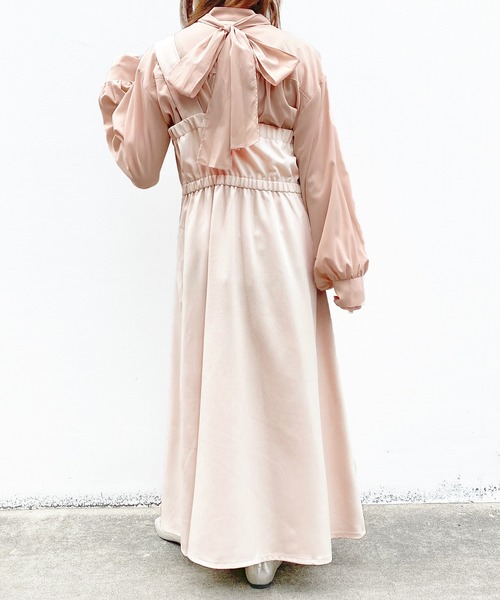 PairPair（ペアペア）の「2WAYアソートジャンスカ（ジャンパースカート・レディース・ライトグリーン/ピンクベージュ/アイボリー/ベージュ・FREE）」の7枚目の写真