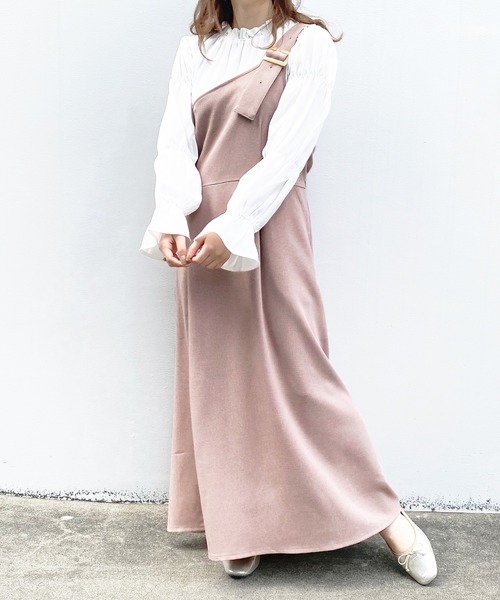 PairPair（ペアペア）の「2WAYアソートジャンスカ（ジャンパースカート・レディース・ライトグリーン/ピンクベージュ/アイボリー/ベージュ・FREE）」の9枚目の写真