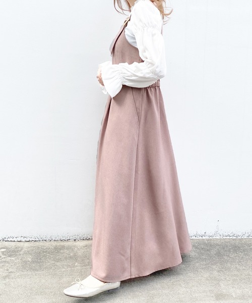 PairPair（ペアペア）の「2WAYアソートジャンスカ（ジャンパースカート・レディース・ライトグリーン/ピンクベージュ/アイボリー/ベージュ・FREE）」の5枚目の写真