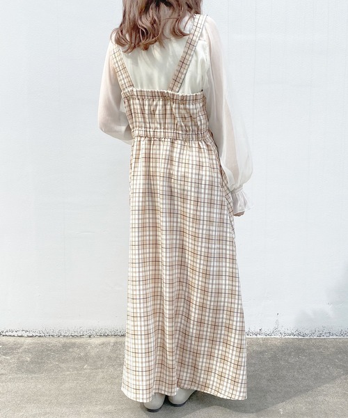 PairPair（ペアペア）の「2WAYアソートジャンスカ（ジャンパースカート・レディース・ライトグリーン/ピンクベージュ/アイボリー/ベージュ・FREE）」の18枚目の写真