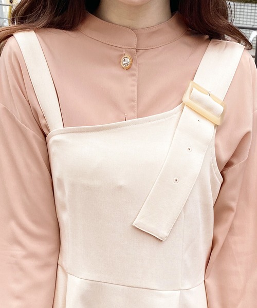 PairPair（ペアペア）の「2WAYアソートジャンスカ（ジャンパースカート・レディース・ライトグリーン/ピンクベージュ/アイボリー/ベージュ・FREE）」の8枚目の写真