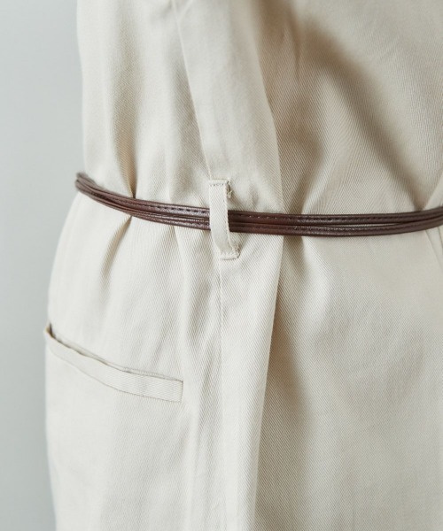 cepo(セポ)の「ノーカラーテーラードジャケット ※セットアップ(テーラードジャケット・レディース・オフホワイト/ベージュ・M)」の3枚目の写真