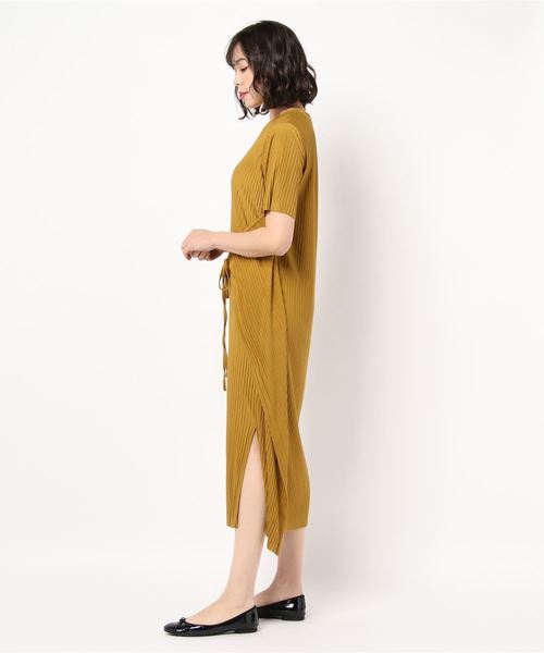 LOWRYS FARM（ローリーズファーム）の「マルチＷＡＹプリーツワンピ　877276（ワンピース・レディース・アイボリー/チャコールグレー/イエロー/ブラウン・FREE）」の7枚目の写真