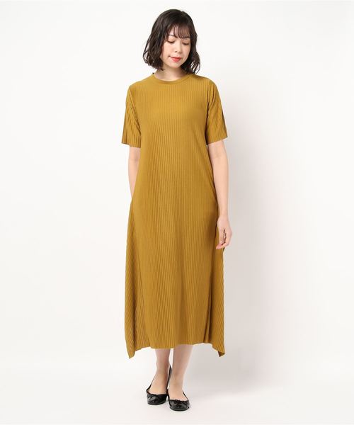 LOWRYS FARM（ローリーズファーム）の「マルチＷＡＹプリーツワンピ　877276（ワンピース・レディース・アイボリー/チャコールグレー/イエロー/ブラウン・FREE）」の6枚目の写真