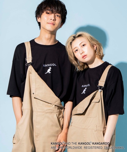 KANGOL（カンゴール）の「∴WEGO/KANGOL 刺繍Tシャツ（Tシャツ/カットソー・メンズ・ホワイト/ブラック/ベージュ/オレンジ/グリーン/ダークグリーン/ブラウン・SMALL/MEDIUM/LARGE）」の3枚目の写真