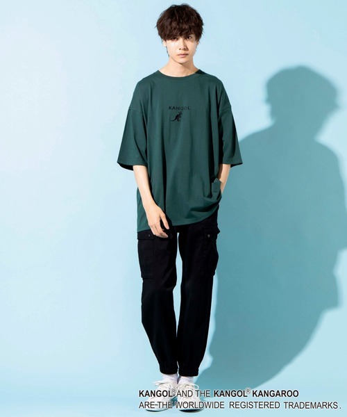KANGOL（カンゴール）の「∴WEGO/KANGOL 刺繍Tシャツ（Tシャツ/カットソー・メンズ・ホワイト/ブラック/ベージュ/オレンジ/グリーン/ダークグリーン/ブラウン・SMALL/MEDIUM/LARGE）」の14枚目の写真