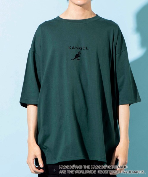 KANGOL（カンゴール）の「∴WEGO/KANGOL 刺繍Tシャツ（Tシャツ/カットソー・メンズ・ホワイト/ブラック/ベージュ/オレンジ/グリーン/ダークグリーン/ブラウン・SMALL/MEDIUM/LARGE）」の19枚目の写真