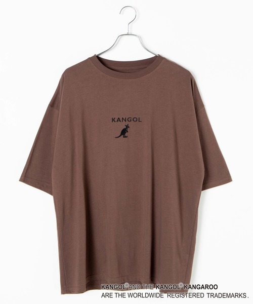 KANGOL（カンゴール）の「∴WEGO/KANGOL 刺繍Tシャツ（Tシャツ/カットソー・メンズ・ホワイト/ブラック/ベージュ/オレンジ/グリーン/ダークグリーン/ブラウン・SMALL/MEDIUM/LARGE）」の16枚目の写真