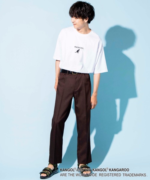 KANGOL（カンゴール）の「∴WEGO/KANGOL 刺繍Tシャツ（Tシャツ/カットソー・メンズ・ホワイト/ブラック/ベージュ/オレンジ/グリーン/ダークグリーン/ブラウン・SMALL/MEDIUM/LARGE）」の22枚目の写真