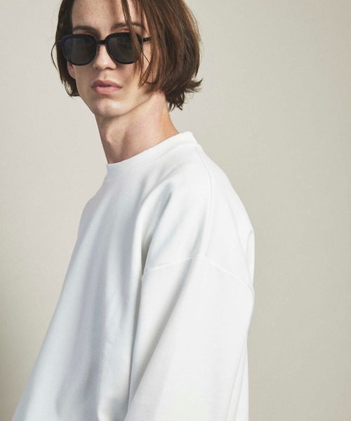 MAISON SPECIAL(メゾンスペシャル)の「《ユニセックスアイテム》プライムオーバーダンボールスウェットロングカットソー 【MAISON SPECIAL/メゾンスペシャル】(Tシャツ/カットソー・メンズ・ブラック/パープル/ブラウン/オフホワイト/グリーン・1/2/0/3)」の16枚目の写真