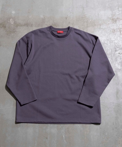 MAISON SPECIAL(メゾンスペシャル)の「《ユニセックスアイテム》プライムオーバーダンボールスウェットロングカットソー 【MAISON SPECIAL/メゾンスペシャル】(Tシャツ/カットソー・メンズ・ブラック/パープル/ブラウン/オフホワイト/グリーン・1/2/0/3)」の18枚目の写真
