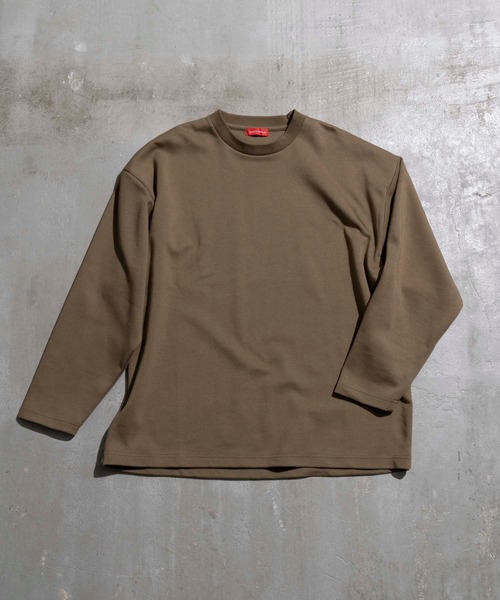 MAISON SPECIAL(メゾンスペシャル)の「《ユニセックスアイテム》プライムオーバーダンボールスウェットロングカットソー 【MAISON SPECIAL/メゾンスペシャル】(Tシャツ/カットソー・メンズ・ブラック/パープル/ブラウン/オフホワイト/グリーン・1/2/0/3)」の22枚目の写真