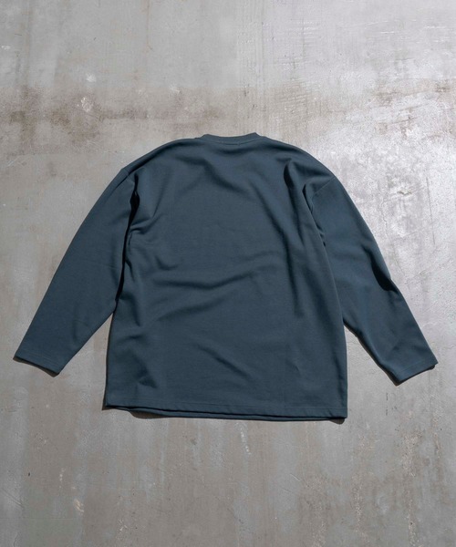 MAISON SPECIAL(メゾンスペシャル)の「《ユニセックスアイテム》プライムオーバーダンボールスウェットロングカットソー 【MAISON SPECIAL/メゾンスペシャル】(Tシャツ/カットソー・メンズ・ブラック/パープル/ブラウン/オフホワイト/グリーン・1/2/0/3)」の19枚目の写真