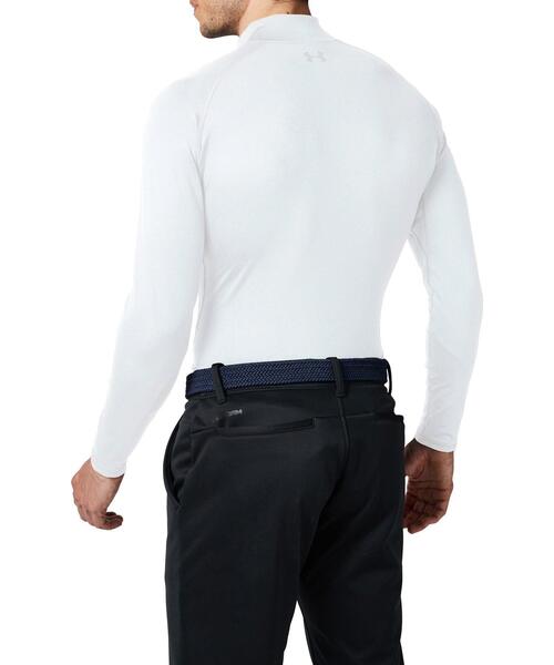 UNDER ARMOUR（アンダーアーマー）の「UAコールドギア フィッティド ロングスリーブ モック シャツ（ゴルフ/メンズ）（Tシャツ/カットソー・メンズ・ブラック/グレー/ホワイト/ネイビー・LG/MD/SM/XL/XXL）」の5枚目の写真