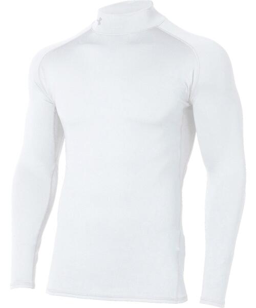 UNDER ARMOUR（アンダーアーマー）の「UAコールドギア フィッティド ロングスリーブ モック シャツ（ゴルフ/メンズ）（Tシャツ/カットソー・メンズ・ブラック/グレー/ホワイト/ネイビー・LG/MD/SM/XL/XXL）」の6枚目の写真