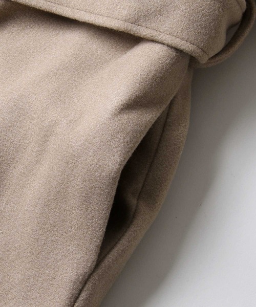 Chillfar（チルファー）の「ウールライクサイドスリットオーバーコート（チェスターコート・レディース・グリーン/アイボリー/チャコール/ベージュ/ブラウン/ブルー/ブラック・MEDIUM/LARGE）」の10枚目の写真