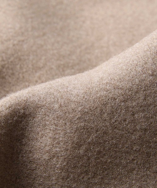 Chillfar（チルファー）の「ウールライクサイドスリットオーバーコート（チェスターコート・レディース・グリーン/アイボリー/チャコール/ベージュ/ブラウン/ブルー/ブラック・MEDIUM/LARGE）」の15枚目の写真