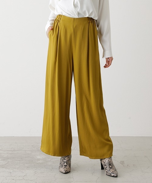 AZUL BY MOUSSY(アズールバイマウジー)の「COLOR EASY PANTS/カラーイージーパンツ(その他パンツ)」|ライム