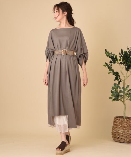 INTERPLANET（インタープラネット）の「バンブーゴムベルト（ベルト・レディース・ブラウン/ナチュラル・フリー）」の5枚目の写真