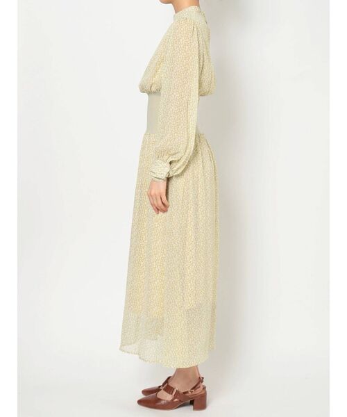 dazzlin（ダズリン）の「リブ切替シフォンフラワーワンピース（ワンピース・レディース・イエロー/ブルー/アイボリー・FREE）」の11枚目の写真