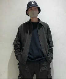 DANKE SCHON | DankeSchon/ダンケシェーン/撥水ストレッチナイロンカーゴシャツ(シャツ/ブラウス)