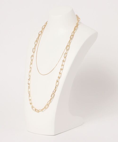 LOWRYS FARM(ローリーズファーム)の「ロング2レンチェーンネックレス 936798(ネックレス・レディース・シルバー/ゴールド/シルバー系その他・FREE)」の4枚目の写真