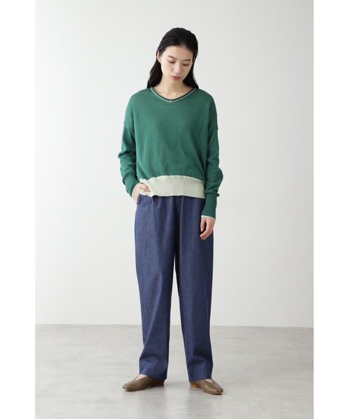 human woman(ヒューマンウーマン)の「≪arrive 5e≫反応染めデニムパンツ(その他パンツ・レディース・ブルー・MEDIUM/SMALL)」の2枚目の写真