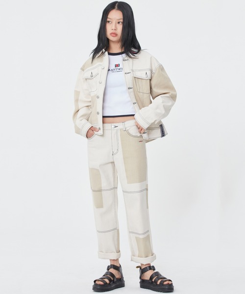 ROMANTIC CROWN（ロマンティッククラウン）の「【ROMANTIC CROWN】STITCH DENIM JACKET / ロマンティッククラウン ステッチ デニム ジャケット セットアップ（デニムジャケット・メンズ・ブルー/オートミール・SMALL/MEDIUM/LARGE）」の10枚目の写真