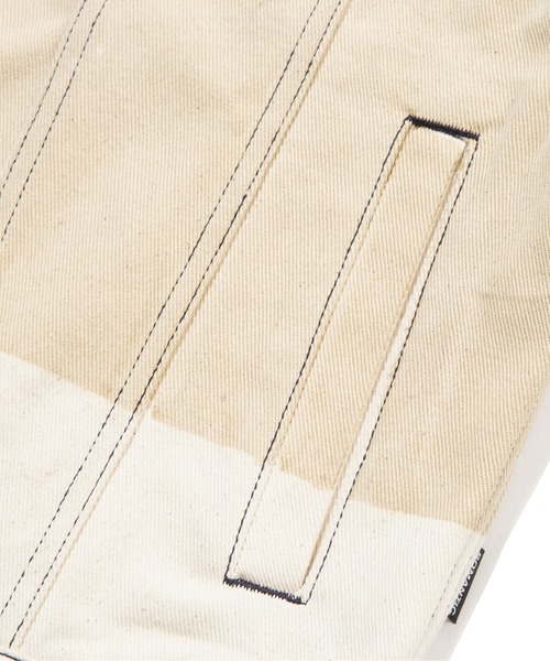 ROMANTIC CROWN（ロマンティッククラウン）の「【ROMANTIC CROWN】STITCH DENIM JACKET / ロマンティッククラウン ステッチ デニム ジャケット セットアップ（デニムジャケット・メンズ・ブルー/オートミール・SMALL/MEDIUM/LARGE）」の15枚目の写真