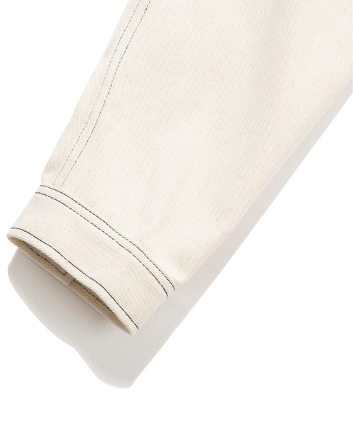 ROMANTIC CROWN（ロマンティッククラウン）の「【ROMANTIC CROWN】STITCH DENIM JACKET / ロマンティッククラウン ステッチ デニム ジャケット セットアップ（デニムジャケット・メンズ・ブルー/オートミール・SMALL/MEDIUM/LARGE）」の17枚目の写真