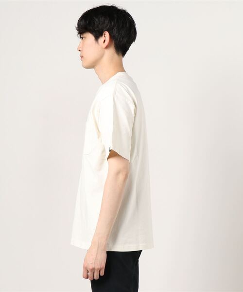 THE NORTH FACE（ザノースフェイス）の「THE NORTH FACE/ノースフェイス ヘビーウエイトTシャツ NT32009（Tシャツ/カットソー・メンズ・ブラック/ホワイト/ブルー・M/XL/L）」の4枚目の写真