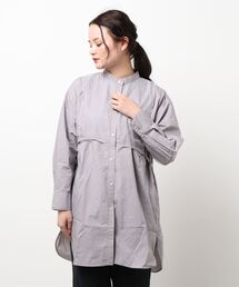 Green　Parks | 胸元デザインシャツチュニック＊＊(チュニック)