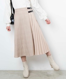 WEGO | WEGO/ベルト付きサイドプリーツロングスカート(スカート)