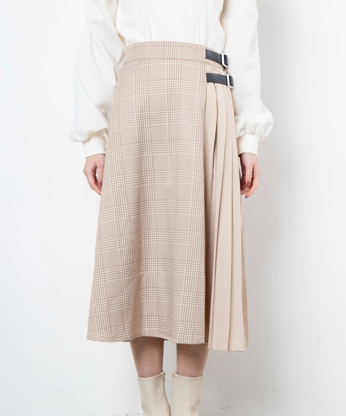 WEGO（ウィゴー）の「WEGO/ベルト付きサイドプリーツロングスカート（スカート・レディース・グレー系その他/ベージュ系その他・FREE）」の16枚目の写真