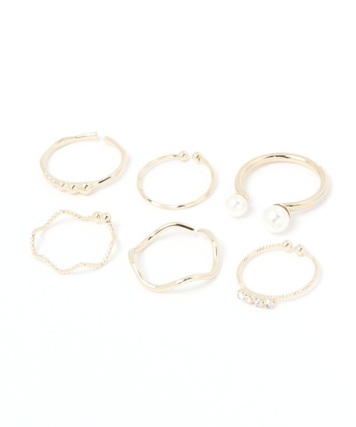 studio CLIP（スタディオクリップ）の「フリーリングSET（リング・レディース・その他1/その他2/その他3・FREE）」の2枚目の写真