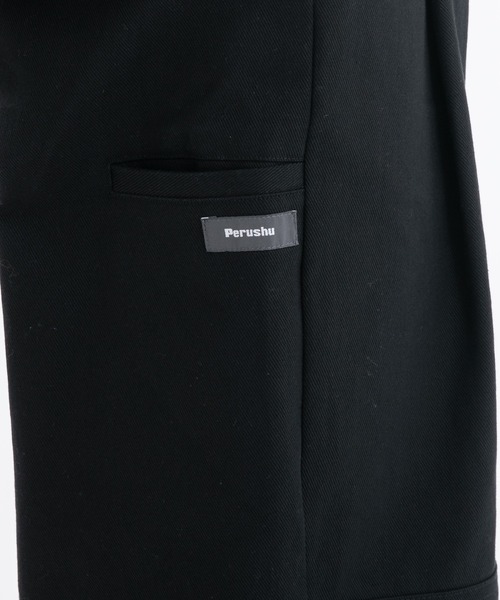 Perushu（ペルーシュ）の「ロールアップステッチワイドパンツ（その他パンツ・メンズ・ブラック/オレンジ/ダークブルー・SMALL/MEDIUM/LARGE）」の6枚目の写真