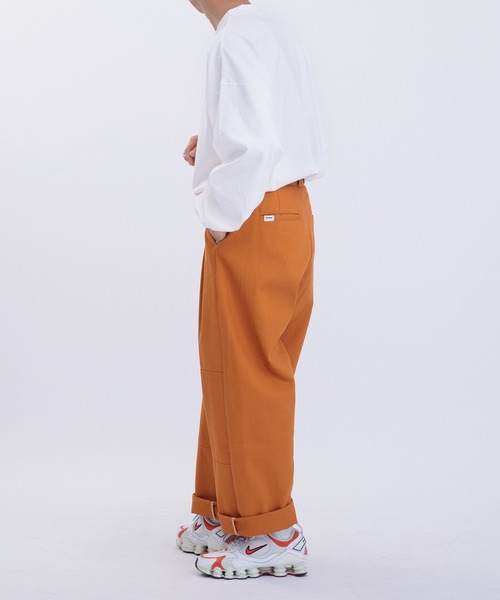 Perushu（ペルーシュ）の「ロールアップステッチワイドパンツ（その他パンツ・メンズ・ブラック/オレンジ/ダークブルー・SMALL/MEDIUM/LARGE）」の20枚目の写真