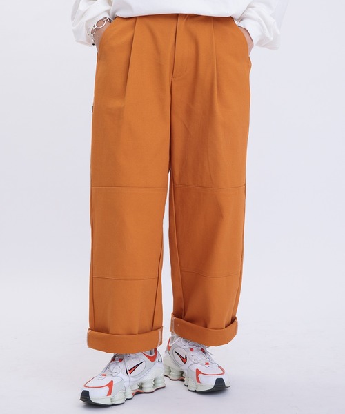 Perushu（ペルーシュ）の「ロールアップステッチワイドパンツ（その他パンツ・メンズ・ブラック/オレンジ/ダークブルー・SMALL/MEDIUM/LARGE）」の14枚目の写真