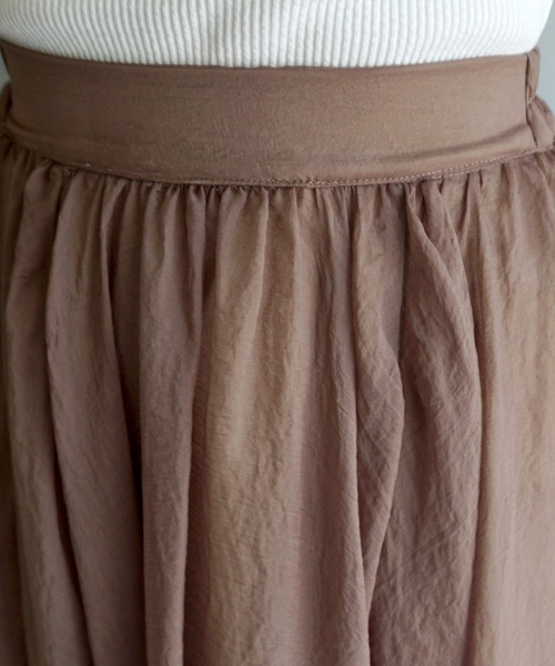 Roomy's（ルーミーズ）の「ミルフィーユイレヘムスカート（スカート・レディース・モカ/ブラック・マルチサイズ）」の5枚目の写真