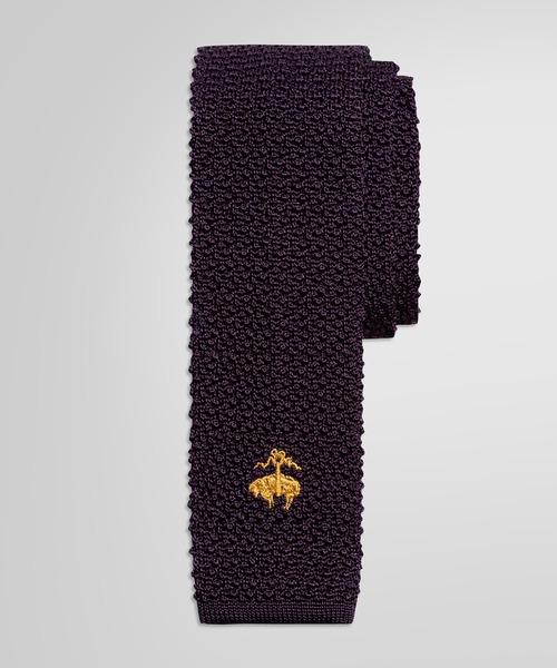 BROOKS BROTHERS（ブルックスブラザーズ）の「GF シルクソリッドニットタイ（ネクタイ・メンズ・ブラック/パープル/ネイビー/ブラウン/グレー/レッド/グリーン・ONE SIZE）」の7枚目の写真