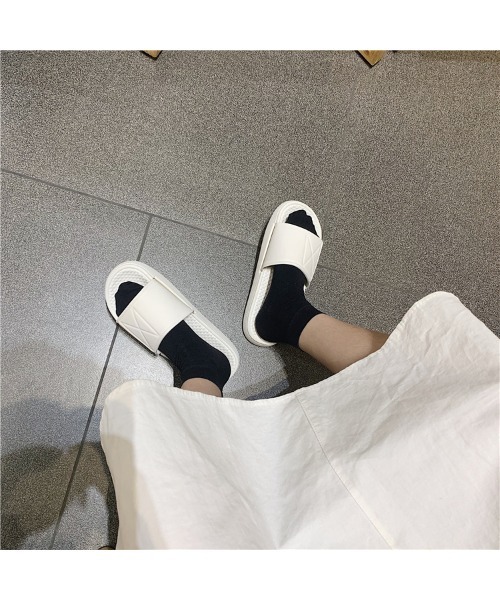 FREE BLUES（フリーブルース）の「厚底スリッパ（ルームシューズ/スリッパ・レディース・B/C/A・S/M/L）」の18枚目の写真