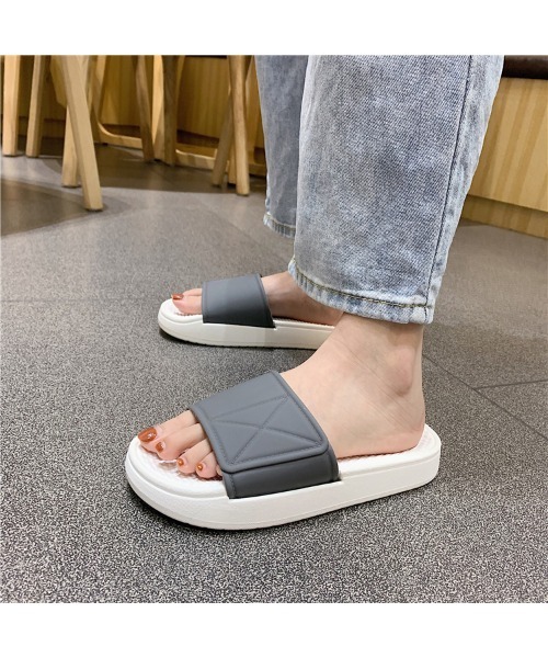 FREE BLUES（フリーブルース）の「厚底スリッパ（ルームシューズ/スリッパ・レディース・B/C/A・S/M/L）」の12枚目の写真