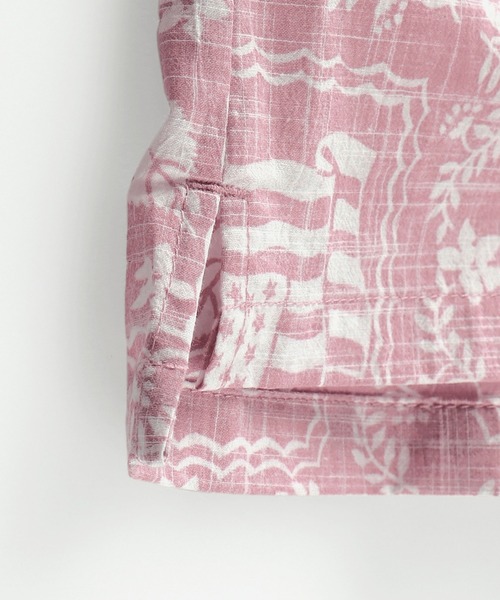 RADCHAP（ラッドチャップ）の「【ペア】プリント裏使いアロハ柄半袖シャツ（シャツ/ブラウス・キッズ・グリーン/ピンク・100cm/110cm/140cm/130cm/120cm/90cm/150cm）」の15枚目の写真