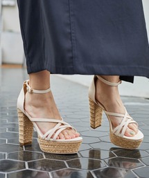 LIPSERVICE | ジュートヒールサンダル(サンダル)