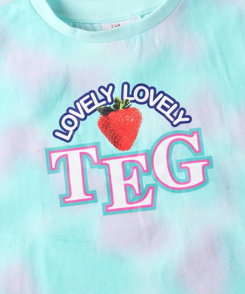 TEG TEG(テグテグ)の「【TEGTEG lovely2】 タイダイドルマンTシャツ(Tシャツ/カットソー・キッズ・ピンク/ブルー・155/105/140/120/130)」の8枚目の写真