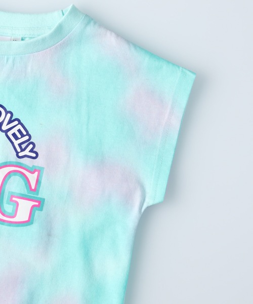 TEG TEG(テグテグ)の「【TEGTEG lovely2】 タイダイドルマンTシャツ(Tシャツ/カットソー・キッズ・ピンク/ブルー・155/105/140/120/130)」の4枚目の写真
