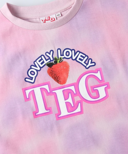 TEG TEG(テグテグ)の「【TEGTEG lovely2】 タイダイドルマンTシャツ(Tシャツ/カットソー・キッズ・ピンク/ブルー・155/105/140/120/130)」の7枚目の写真