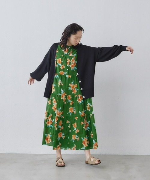 manana suerte（マニャーナスエルテ）の「オーバーサイズニットカーディガン（カーディガン/ボレロ・レディース・ブラック/ブルー/ホワイト/レッド/グリーン/グレー/ピンク/ライトグリーン/マスタード・FREE）」の16枚目の写真